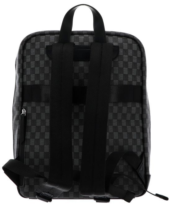 GUESS Sac à dos noir pour homme Torino Jet Set Eco Backpack