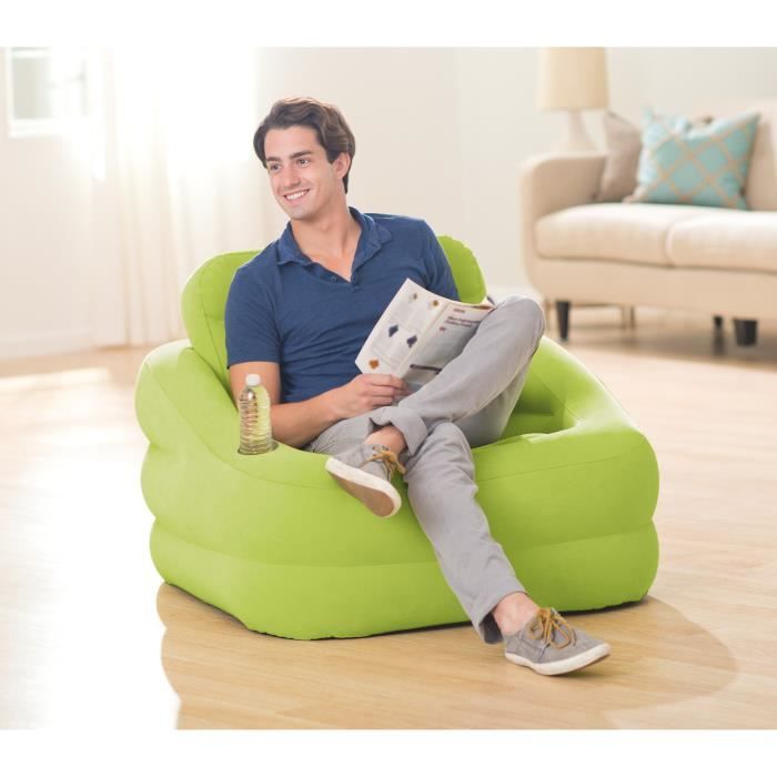 mumisuto Canapé gonflable, fauteuil de salon, fauteuil gonflable, portable, avec repose-pieds, canapé gonflable pour une utilisation comme chaise de jeu ou chaise de camping
