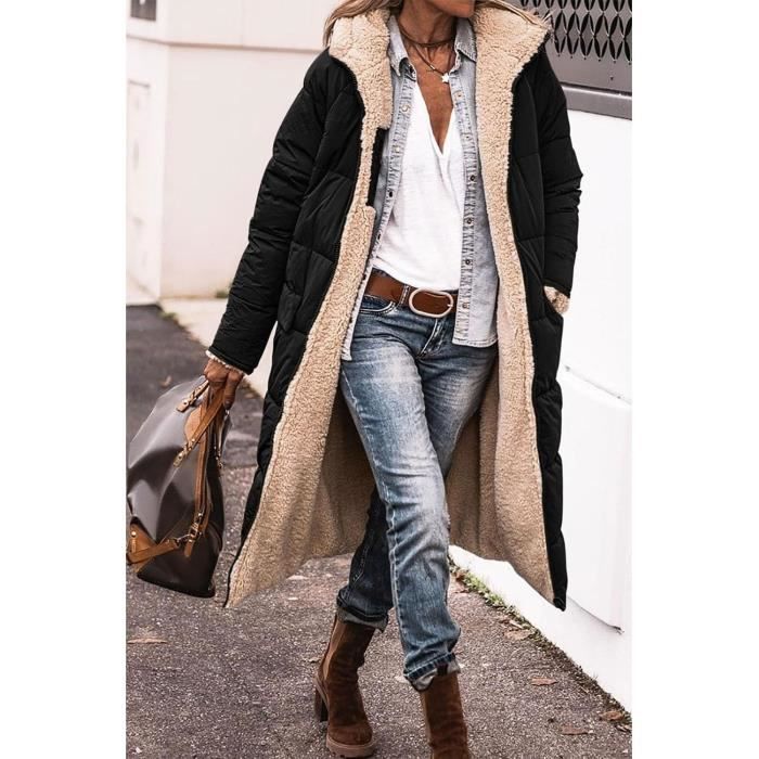 MANTEAU CABAN PARDESSUS Manteaux D hiver Pour Femme Veste D