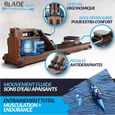 Bluefin Fitness Blade Aqua W-1 | Rameur à Eau électrique | 100% Bois de frêne | Rameur Pliable pour Usage à Domicile | Ecran LCD +-3