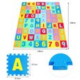DREAMADE Tapis de Jeu pour Enfants en Mousse EVA, Tapis de Puzzle 72 Pièces avec Alphabets et Chiffres Détachables pour Tout-Petits-3