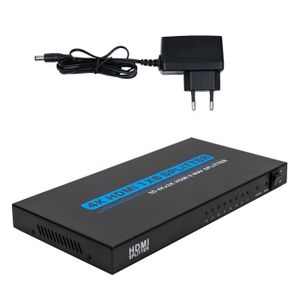 NOWBOTUCH Séparateur HDMI 1x8 - Répartiteur HDMI 8 Ports 4K 1080P 3D Ver 1.4