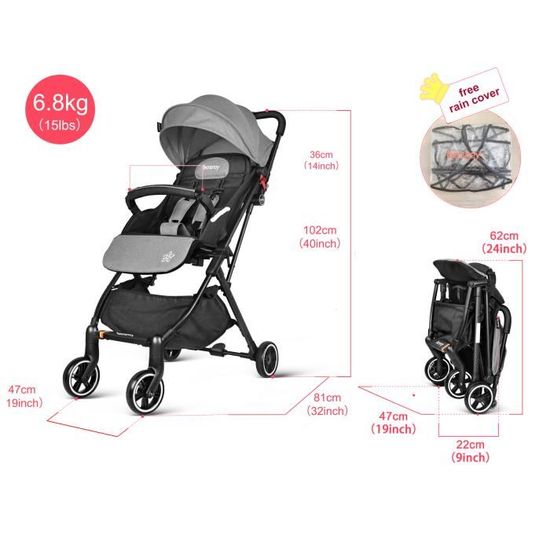 poussette bebe legere et compacte