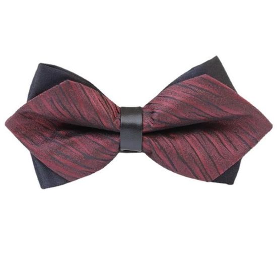 Noeud Papillon Homme - 1 Ou 3 Pièces - Pré-noué Réglable - Clichette - Noir Uni - Mariage, Soirée, Cocktail