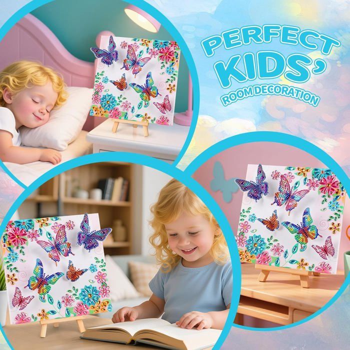Dikence Kit Diamond Painting – 8 Marque-pages Et 8 Pendentifs – Activité Créative Pour Filles 5-12 Ans