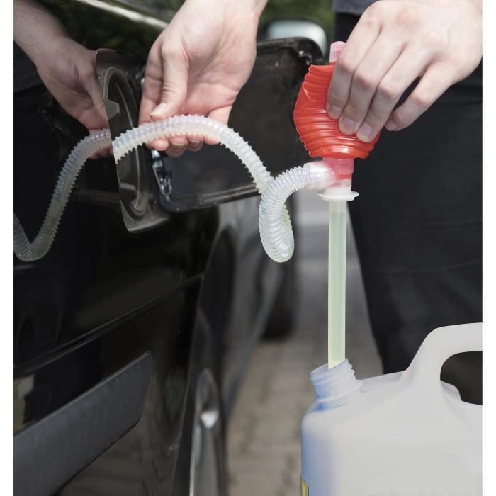 Pompe de transfert de carburant manuelle portable - Pompe de transfert de  carburant portable Pompe à eau / essence de voiture flexible d'aspiration  de siphon avec pompe de transfert de carburant (2m)