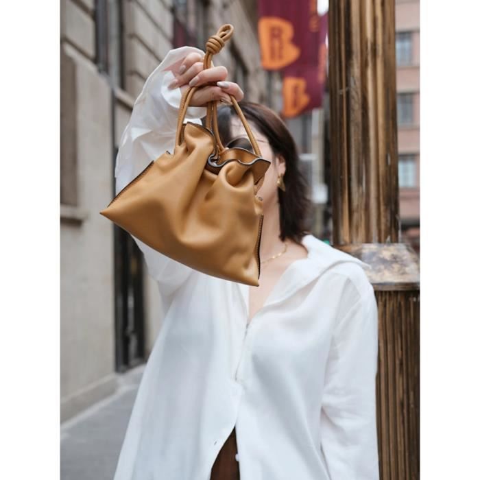 Sac cuir on sale jaune femme