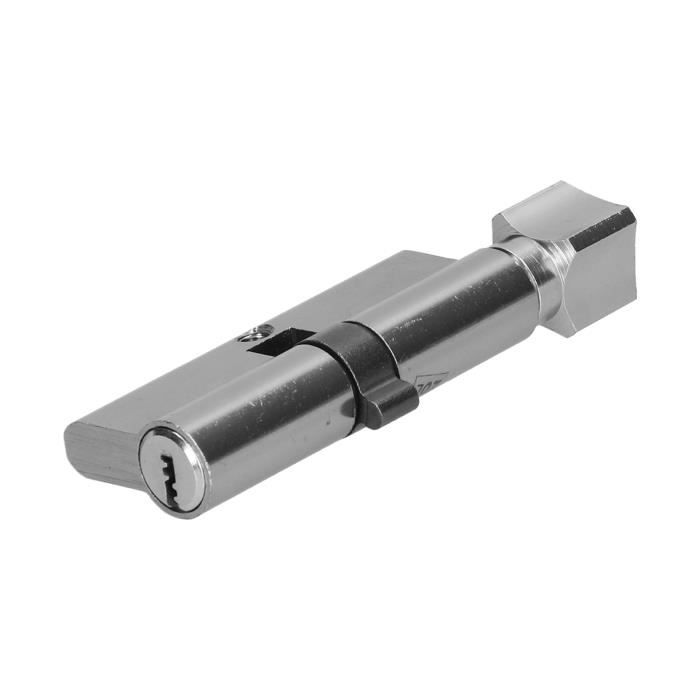 Cylindre De Serrure Haute Sécurité En Alliage Zinc – Noir, Avec Clé Similaire, Pour Porte Intérieure