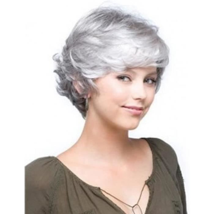 Perruque cheveux hotsell blancs courts