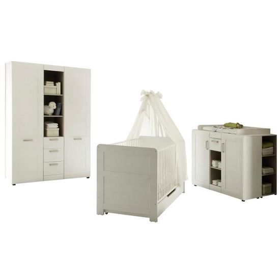 Landi Chambre Bebe Complete Lit 70 140 Cm Armoire Commode