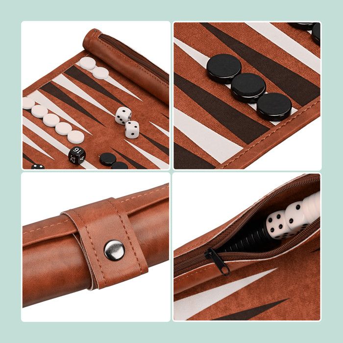Set Complet Backgammon Pions Dés Relaxdays Set Complet Pour Jouer Au Backgammon, élégant, H X L X P : 5 Backgammon Voyage Similicuir Beige Set Complet Backgammon Pions Dés Relaxdays Set Complet Pour Jouer Au Backgammon, élégant, H X L X P : 5 Backgammon Voyage Similicuir Beige