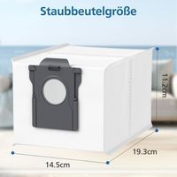 DREAME 3 Sacs à Poussière De 3,2 L Compatibles DREAME L10s Ultra Gen2/L50 ProUltra/X50 Ultra/X50 Master/L40s Pro Ultra/L40UltraAE/Aqua10 Ultra Série/Matrix10 Ultra