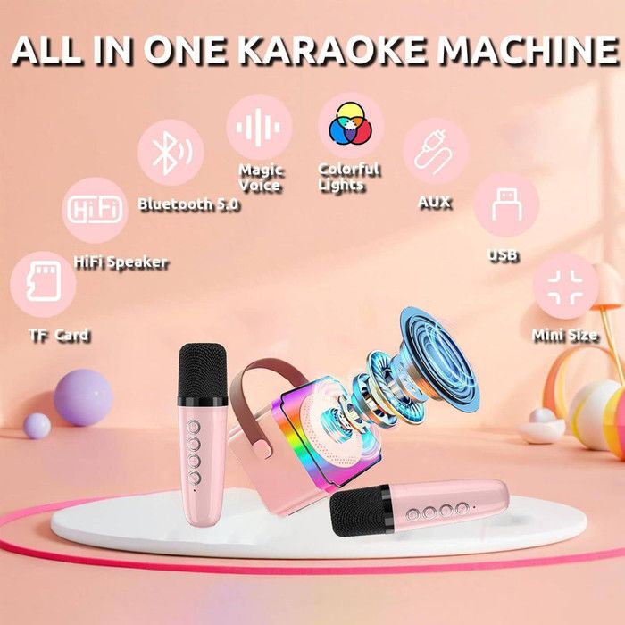 Vocal-Star Machine de karaoké portable avec effets de lumière de fête
