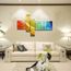 Tooarts 5 Panneaux Multicolores Peinture Moderne Decor Mural