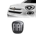 Autocollant Fiat 3D Remplacement Logo Noir pour 500X, Avant-0