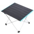 bureau pliant Petite Table de camping pliante Table de plage portable pour pique-nique en plein air-0