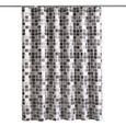 Rideaux de douche étanche mosaïque imprimé rideaux de salle de bain Polyester tissu rideau de bain 180x180cm-0