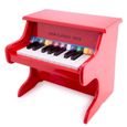 Piano junior 18 touches en bois rouge - NEW CLASSIC TOYS - Jouet musical - Age 3+-0
