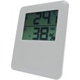Thermomètre hygromètre magnétique - blanc-0