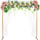 OUKANING 2 * 2 m Arche carrée dorée en métal pour fête de mariage Décoration de fond