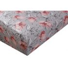 BLANC AVENUE PARIS Drap housse 100% "Satin de coton Peigné" / 80 fils /cm² - Gris - 90 x 190 cm bonnet de 30 cm