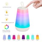 LEMONDA Veilleuse Led Multi-Couleur Lampe de Chevet Tactile Veilleuse Portable Lumière de Nuit,Alimentation par usb pour Salon Camping