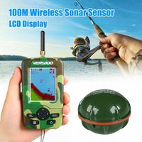 Sondeurs GPS sans fil 100M Camo avec détecteur de poissons d'affichage GPS d'affichage à cristaux liquides de capteur de sonar