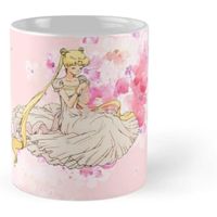 Tasse à café Sailor Moon Pink Florals 11oz - Marque Sailor Moon - Couleur principale: Rose