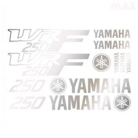 12 stickers WRF 250 – ARGENT – YAMAHA sticker WRF 250 - YAM432