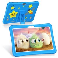 Tablette Enfants 10" UVERBON - Tablette Tactile 6GB + 128GB Android 10.1 - 4G WiFi - 8 Core - HD 1280 * 800 IPS Screen - Bleu