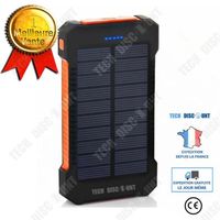 TD® Lampe de poche Banque d'alimentation solaire Banque d'alimentation portable Protection multiple Courant correspondant