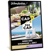 Wonderbox - Coffret cadeau - CAP OU PAS CAP - Week-end gourmand ou zen