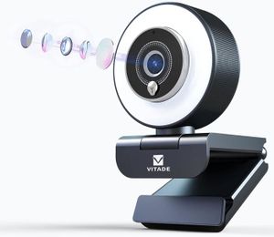 WEBCAM Webcam 1080P Full HD avec Double Microphones, 3 Ni