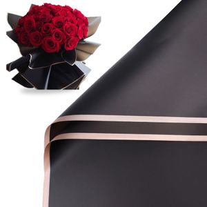 AUCHAN Papier cadeau - set 3 fleurs rouleau bolducs - Happy together