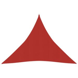 VOILE D'OMBRAGE Voile d'ombrage triangulaire rouge 160 g/m² en PEHD - AKOZON AKO7542050612053