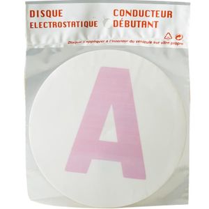 Disque A jeune conducteur electrostatique ADNAuto
