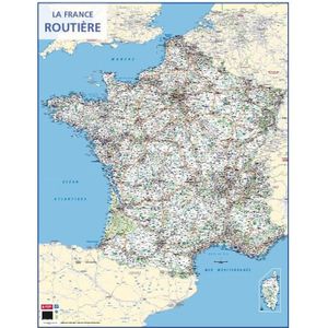 Carte France Administrative, Routière et Dom-Tom - Cdiscount Beaux-Arts et  Loisirs créatifs