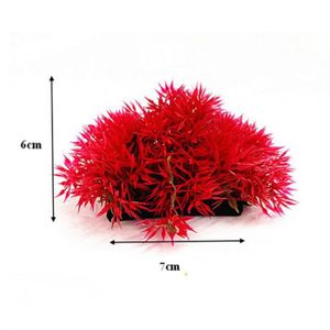DÉCO ARTIFICIELLE couleur Rouge  Décoration d'aquarium de petits arb