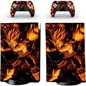 STICKER - SKIN CONSOLE Dragon Ball Bejita,PS5 sticker Protection peau Dis