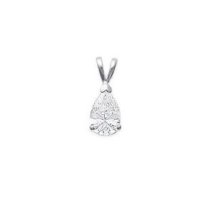 Pendentif Argent Massif – Carré Ajouré – Zirconiums – Occasion