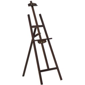 CHEVALET DE PEINTRE HOMCOM Chevalet d'artiste sur pieds dim. 51,5L x 71,5l x 134,5H cm inclinaison réglable 90° max. bois de pin