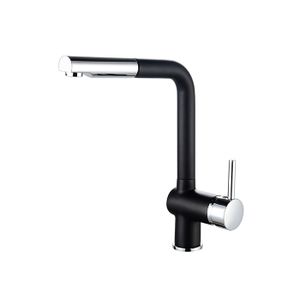 wowow mitigeur cuisine robinet evier douchette haut bec rotatif a 360 mitigeur d evier extractible avec 2 jets en acier chrome cdiscount bricolage