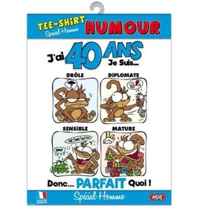 Compare prices for Cadeau 40 Ans Homme Femme Anniversaire Humour across all  European  stores