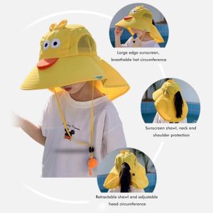 CHAPEAU - BOB Vvikizy chapeaux de plage pour enfants Chapeau de pour enfants garçon fille chapeau de protection solaire avec sport camping Bleu