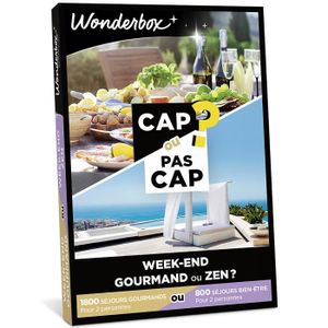 COFFRET SÉJOUR Wonderbox - Coffret cadeau - CAP OU PAS CAP - Week