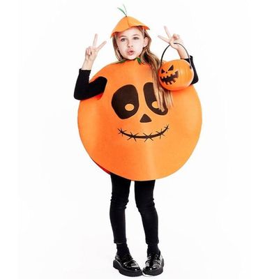 Costume Halloween Enfant Citrouille - Déguisement Bébé Fille Ou Garçon - Tissu Polyester - 13