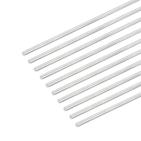 Sourcing Map 20 Tiges Acier Inox 304 Ø 0,5 Mm × 250 Mm - Tiges Pleines Pour Modélisme, Bricolage, RC Avion Voiture Hélico