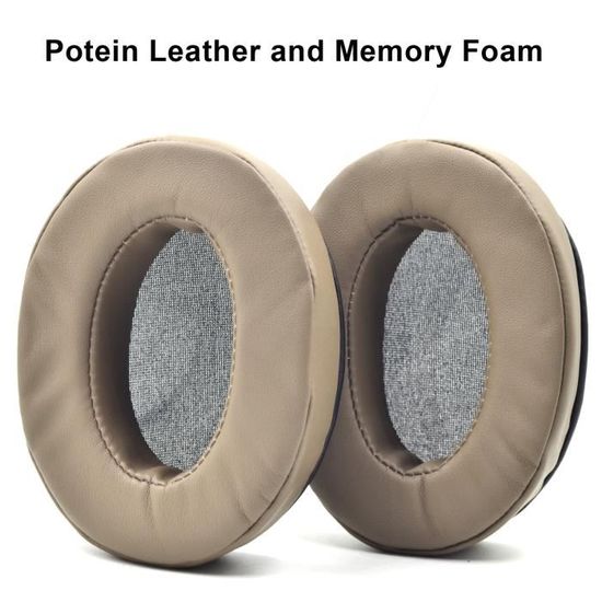 Coussins D'oreille Remplacement Pour Marshall Major III - Mousse Mémoire Forme, Cuir Protéiné - Isolation Améliorée