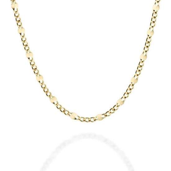 Collier Serpent Femme Or 18K Plaqué Sur Argent 925 - 4 Mm, 50 Cm - Imperméable - DJADEE
