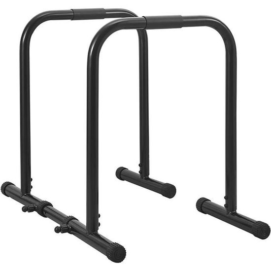 Dripex Barre à Dips Réglable – Hauteur 77-90 Cm, Largeur 89-104 Cm, Charge Max 500 Kg, Pour Musculation à Domicile